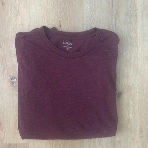 J. Crew Men's Burgundy Short Sleeve Tee